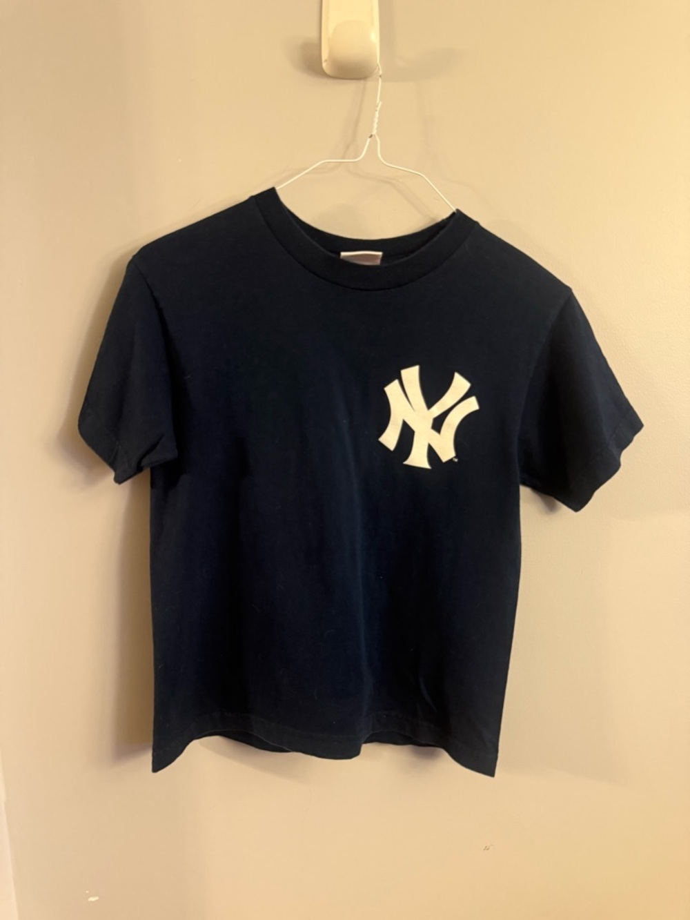 New York Yankees Cervelli #29 Majestic T-Shirt Navy MLB Baseball Tee Size Medium